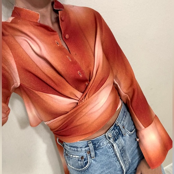 Cult Gaia Button Up Tie Top - Picture 7 of 14